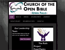 Tablet Screenshot of iowafallsopenbible.com